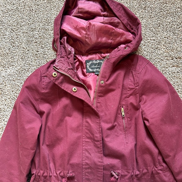 Women’s Burgundy Jacket Spring Fall - Picture 2 of 4